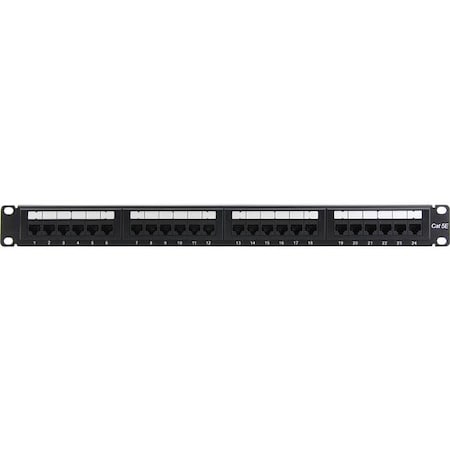 4Xem 4XEM 4XRMC5EPP24 24 Port CAT5E Rackmount Patch Panel 4XRMC5EPP24